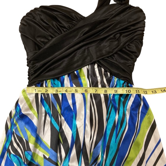 Vintage Y2K Blue One Shoulder Cocktail Dress, Prom, Homecoming, 2000’s Juniors 5 - Picture 8 of 11